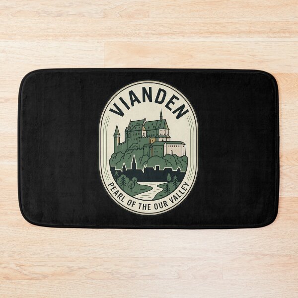 Item preview, Vianden Castle Luxembourg Vintage Travel Emblem Badge designed and sold by k3rstman1.