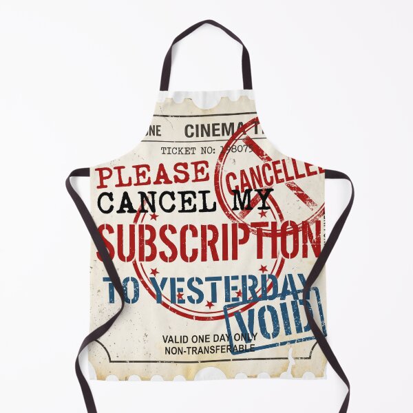 Item preview, Please Cancel My Subscription to Yesterday Funny Vintage Ticket designed and sold by pictranoosa.