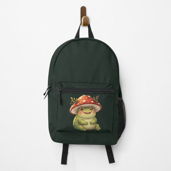 Item preview, Cute Watercolor Frog Wearing a Mushroom Hat designed and sold by kchechare09art.
