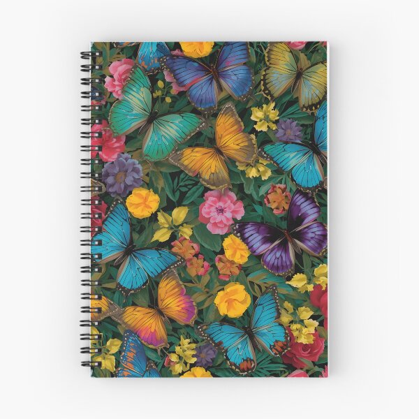Item preview, Vibrant Colorful Butterfly and Floral Seamless Pattern designed and sold by LuminaGraphix.