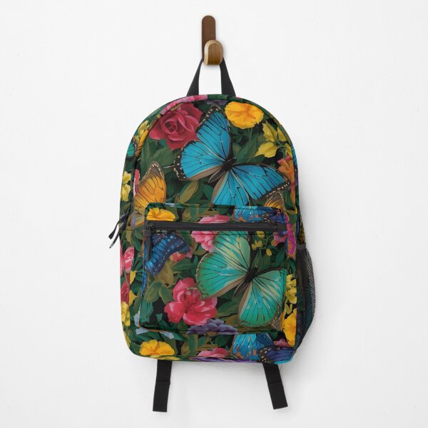 Item preview, Vibrant Colorful Butterfly and Floral Seamless Pattern designed and sold by LuminaGraphix.