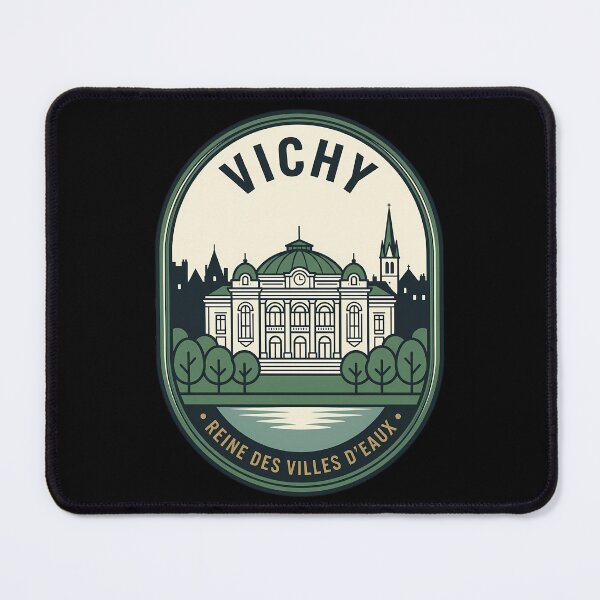 Item preview, Vichy France Queen of Water Vintage Travel Emblem designed and sold by k3rstman1.