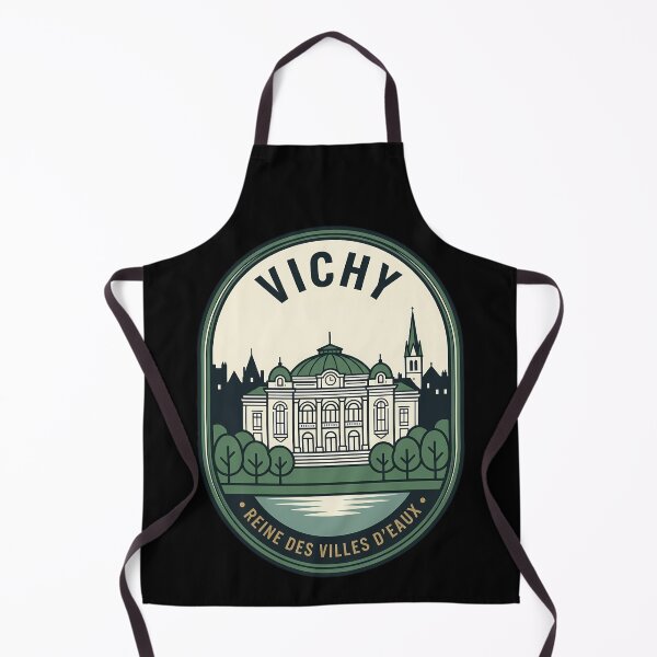 Aperçu de l'œuvre Vichy France Reine des Eaux Emblème de voyage vintage créée et vendue par k3rstman1.
