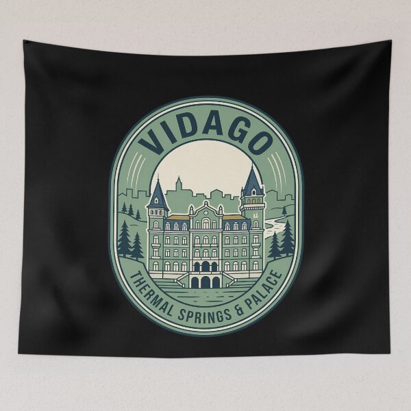 Item preview, Vidago Palace Thermal Springs Vintage Travel Emblem designed and sold by k3rstman1.