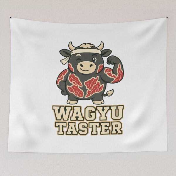 Item preview, Wagyu Beef Lover Illustration | Marbled Steak and Cow Art designed and sold by AMICO77.