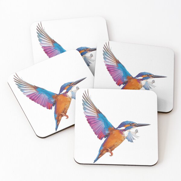 Item preview, Vibrant Watercolor Flying Kingfisher Bird designed and sold by LuminaGraphix.