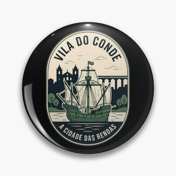 Item preview, Vila Do Conde Portugal Vintage Travel Emblem designed and sold by k3rstman1.