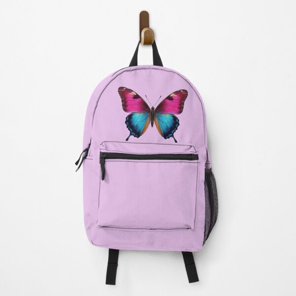 Item preview, Vibrant Magenta Pink and Cyan Blue Exotic Butterfly designed and sold by LuminaGraphix.