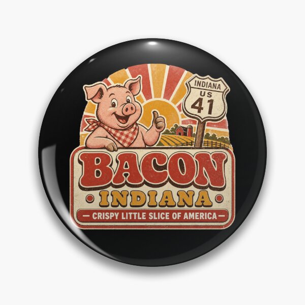 Item preview, Bacon Indiana Vintage Funny USA Travel Souvenir designed and sold by HROC.