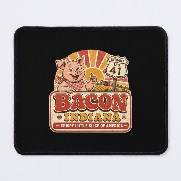 Item preview, Bacon Indiana Vintage Funny USA Travel Souvenir designed and sold by HROC.