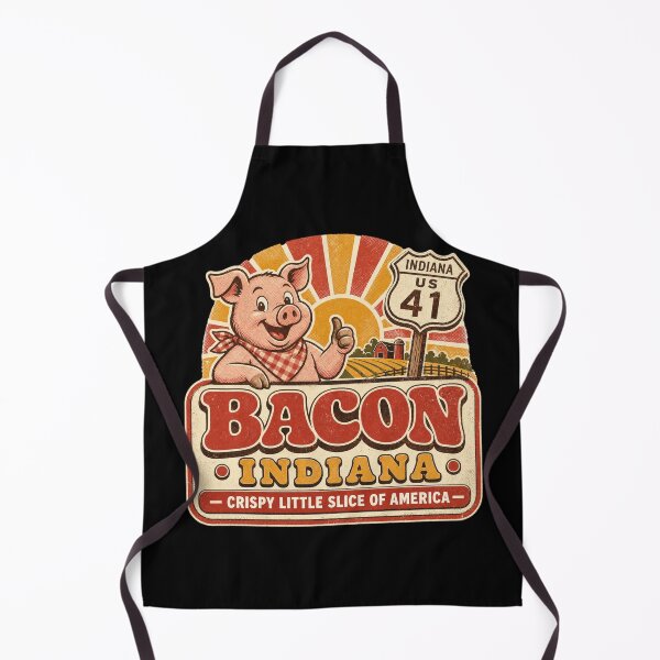 Item preview, Bacon Indiana Vintage Funny USA Travel Souvenir designed and sold by HROC.