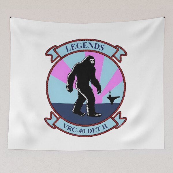 Item preview, US Navy VRC-40 Detachment 2 Legends Bigfoot Patch designed and sold by CharlieDesings.
