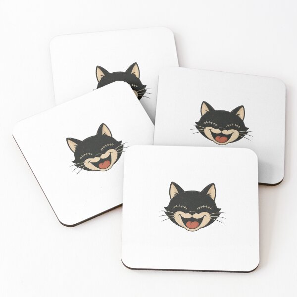 Item preview, Cute Black Cat with Stitched Eyes | Vintage Retro Cartoon designed and sold by mayatA-rt.