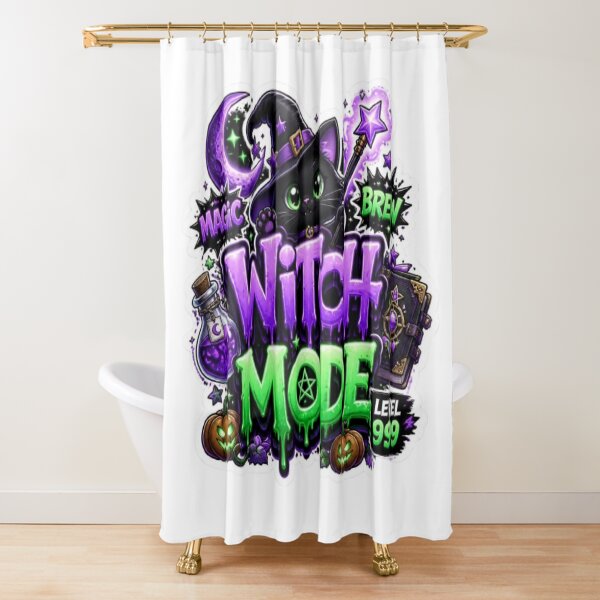 Item preview, WITCH MODE Graffiti Sticker PNG | Cute Halloween Witch Aesthetic | Spooky Kawaii Vinyl Decal | Colorful Gamer Style Laptop & Journal Sticker designed and sold by Stylestickers55.