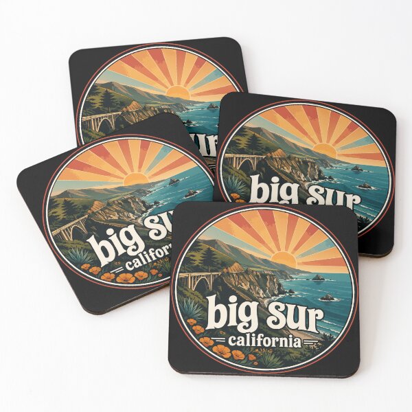 Item preview, Big Sur California Coast Retro designed and sold by TomFrontierArt.