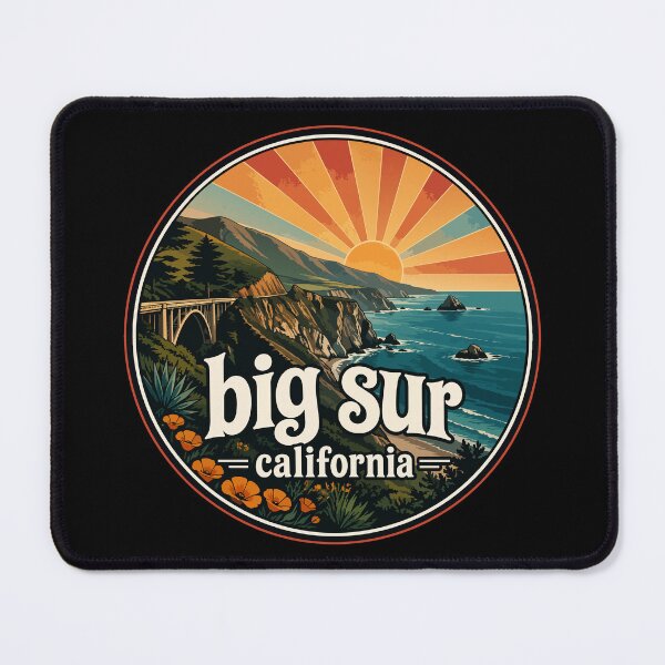 Item preview, Big Sur California Coast Retro designed and sold by TomFrontierArt.