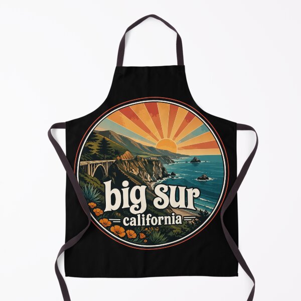 Item preview, Big Sur California Coast Retro designed and sold by TomFrontierArt.