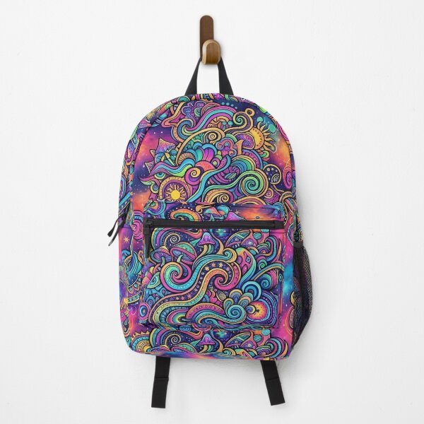 Item preview, Trippy Cosmic Psychedelic Pattern | Neon Space Galaxy Magic Mushroom Doodle Art & Bohemian Surreal Design designed and sold by Divine Ease.