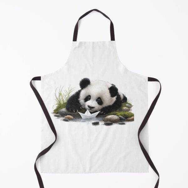 Item preview, Little Panda and the Paper Boat designed and sold by Helenaphotoart.