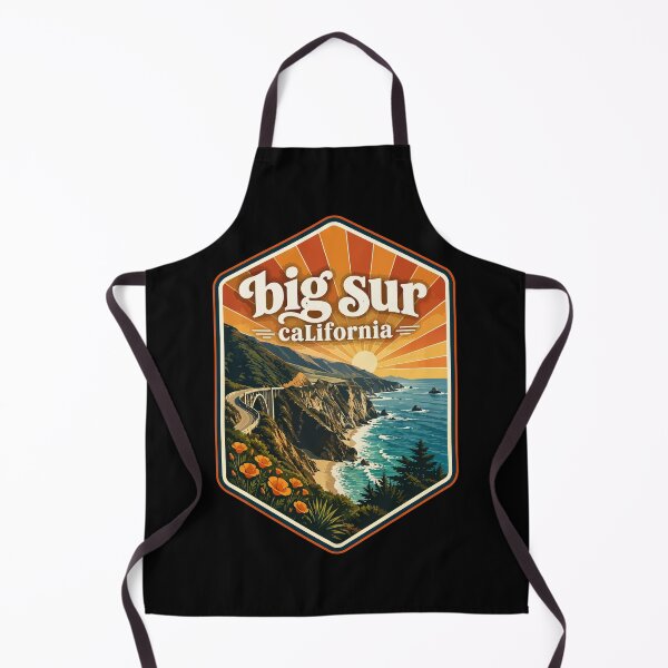 Item preview, Big Sur California Coast Retro Vintage Travel designed and sold by TomFrontierArt.