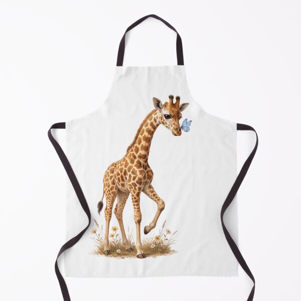 Item preview, Little Giraffe Following a Butterfly designed and sold by Helenaphotoart.
