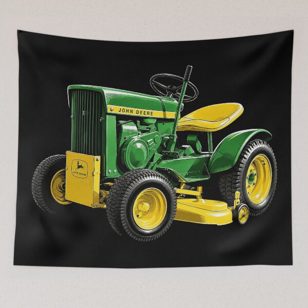 Item preview, John Deere 110 Garden Tractor – Vintage Green & Yellow Round Fender Tractor Art designed and sold by Stinky Lincy's Apparel Company.