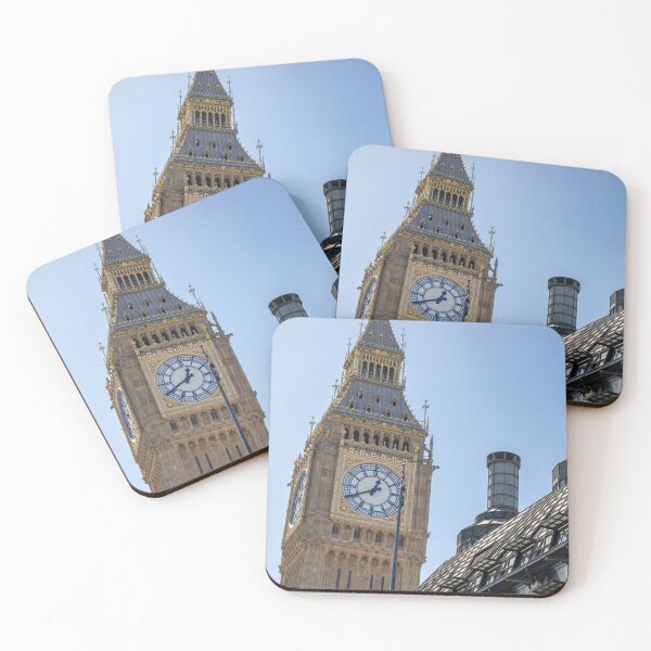 Item preview, London, UK - Iconic Big Ben Tower Against Blue Sky designed and sold by jrtwynam.