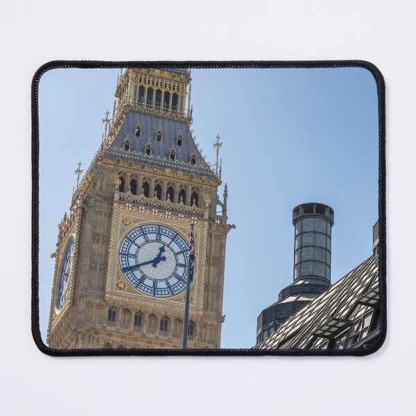 Item preview, London, UK - Iconic Big Ben Tower Against Blue Sky designed and sold by jrtwynam.