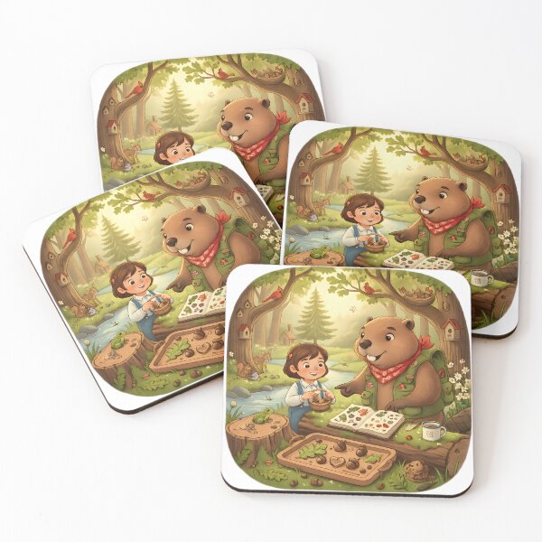 Item preview, Happy Beaver Adventures – Charlie's Acorn Collection designed and sold by Clothes With Smiling Animals Walt Gral.