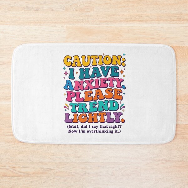 Item preview, Caution I Have Anxiety Please Trend Lightly Funny Mental Health Quote designed and sold by WHDProduction45.