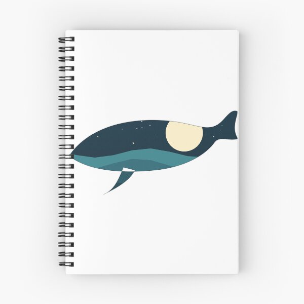 Artikelvorschau, Ocean Whale Double Exposure Moon Nature Art entworfen und verkauft von DraakMonster013.