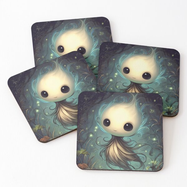 Item preview, Will-o'-the-Wisp Fantasy Art | Enchanted Forest Spirit designed and sold by InkAndGloom.