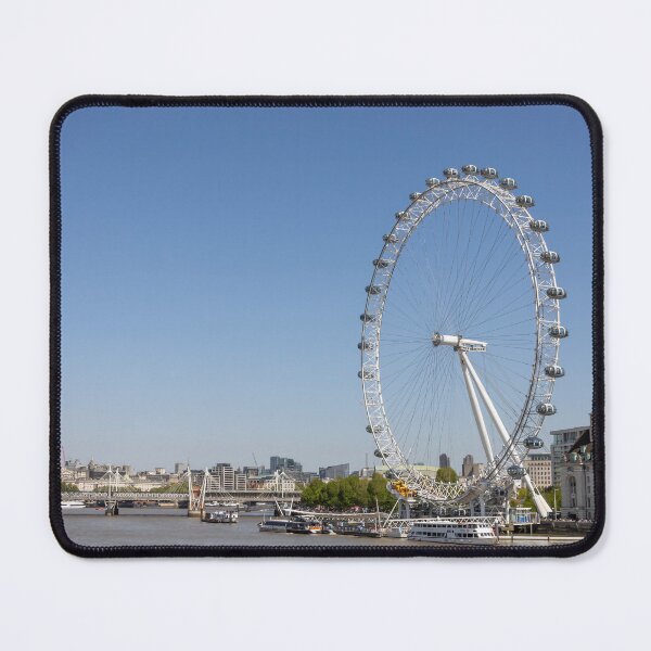 Item preview, London, UK - Iconic London Eye Against Blue Sky designed and sold by jrtwynam.