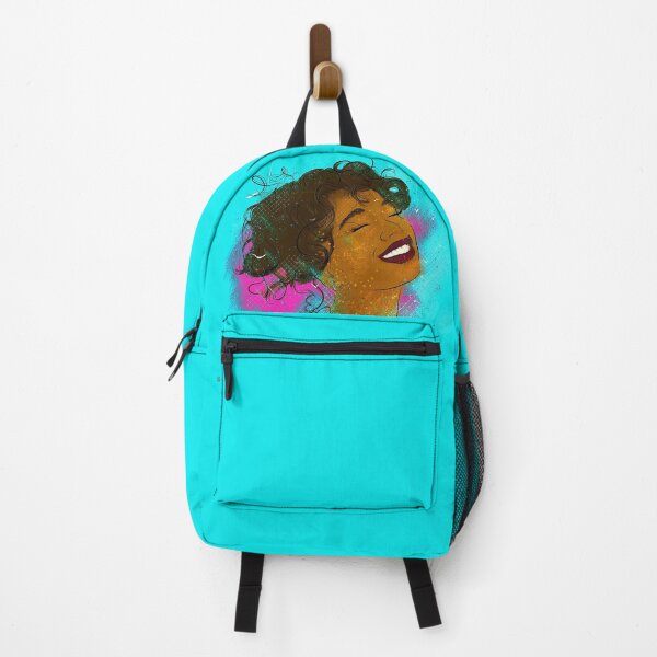 Item preview, Take To The Sky – Joyful Curly Woman Art Portrait designed and sold by HeyaSnober.