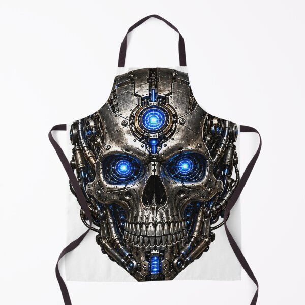 Item preview, Steel Cyber Skull | Premium Mechanical Skull | Futuristic Industrial Robot Art designed and sold by SteelCoat Studio.
