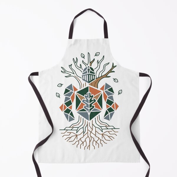 Item preview, Forest Knight Crest - Geometric Tree Guardian Vector Art designed and sold by Dzblack.