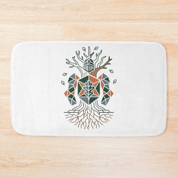 Item preview, Forest Knight Crest - Geometric Tree Guardian Vector Art designed and sold by Dzblack.