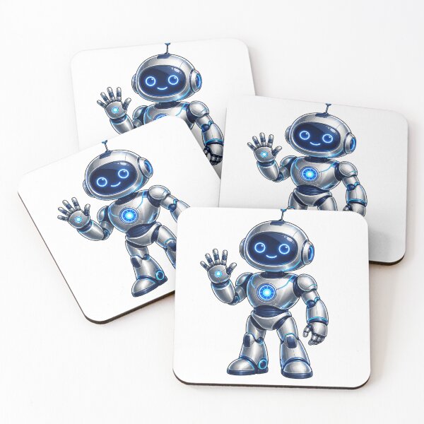 Item preview, Friendly Futuristic Robot Waving designed and sold by Piising.