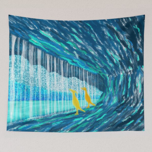 Item preview, A mystical waterfall landscape designed and sold by greenPQBstudio.