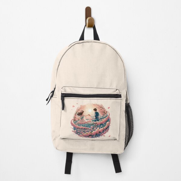 Item preview, K-drama Cherry Blossoms Romance Couple designed and sold by NerdiPop.