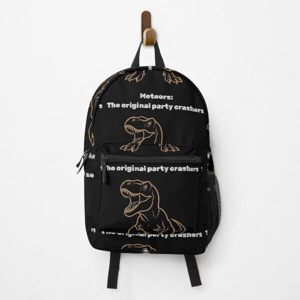 Item preview, Meteors Original Party Crashers Funny T-Rex Black Graphic designed and sold by Meteor Mercher Shop.