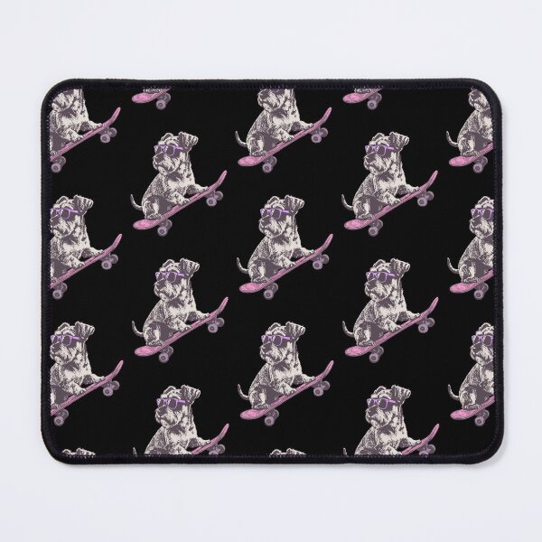 Item preview, Skateboarding Schnauzer Cute Retro Linocut For Dog Lovers designed and sold by roarsomethings.
