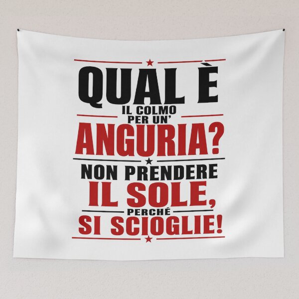 Item preview, Qual è il Colmo? Per un'Anguria? - battuta divertente italiana | funny Watermelon  Joke designed and sold by RipantinaFantasy .