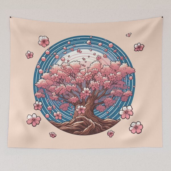 Item preview, Cherry Blossom Tree Sakura Floral Design designed and sold by NerdiPop.