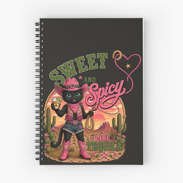 Item preview, Sweet & Spicy Like Tequila Cat Shirt | Retro Western Cowgirl Cat Tee designed and sold by Aimetoi.