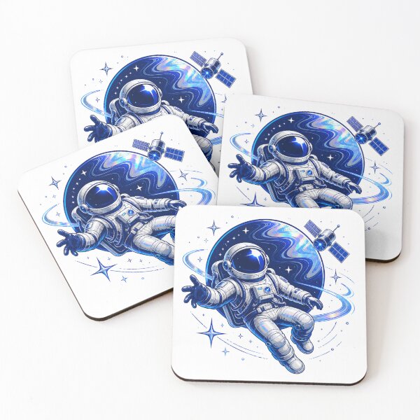 Item preview, Reaching Astronaut Floating in Cosmic Deep Space designed and sold by Piising.