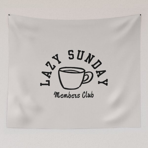 Item preview, Lazy Sunday Members Club Coffee Mug Design designed and sold by HYPNK.