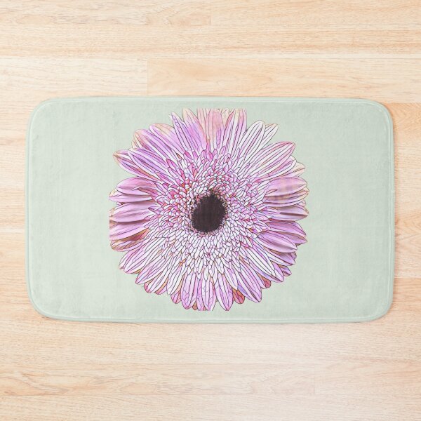 Item preview, Abstract Impressionist Pink Gerbera Daisy Pastel Digital Art designed and sold by BalkanBloom.