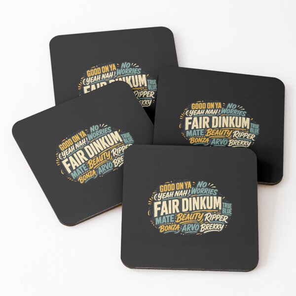 Item preview, Fair Dinkum Australian Slang | Aussie Typography and Animal Art designed and sold by AMICO77.