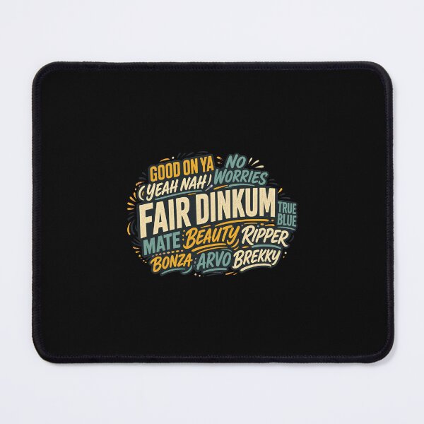 Item preview, Fair Dinkum Australian Slang | Aussie Typography and Animal Art designed and sold by AMICO77.